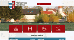 Desktop Screenshot of albrechtice-nad-orlici.cz