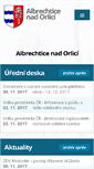 Mobile Screenshot of albrechtice-nad-orlici.cz